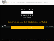 Tablet Screenshot of elitepilates.net